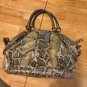 Rare-Special Coach Python Print bag